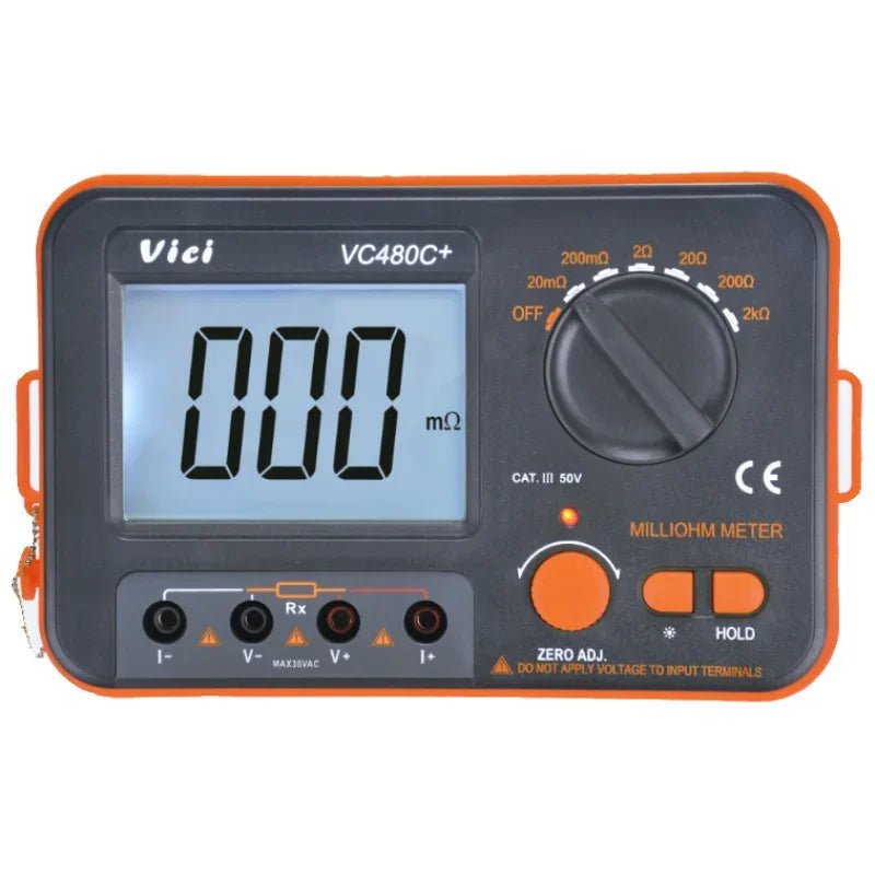 VC480C+ Digital Milliohmmeter &ndash; Wide 0.01m&Omega; to 2k&Omega; Range
