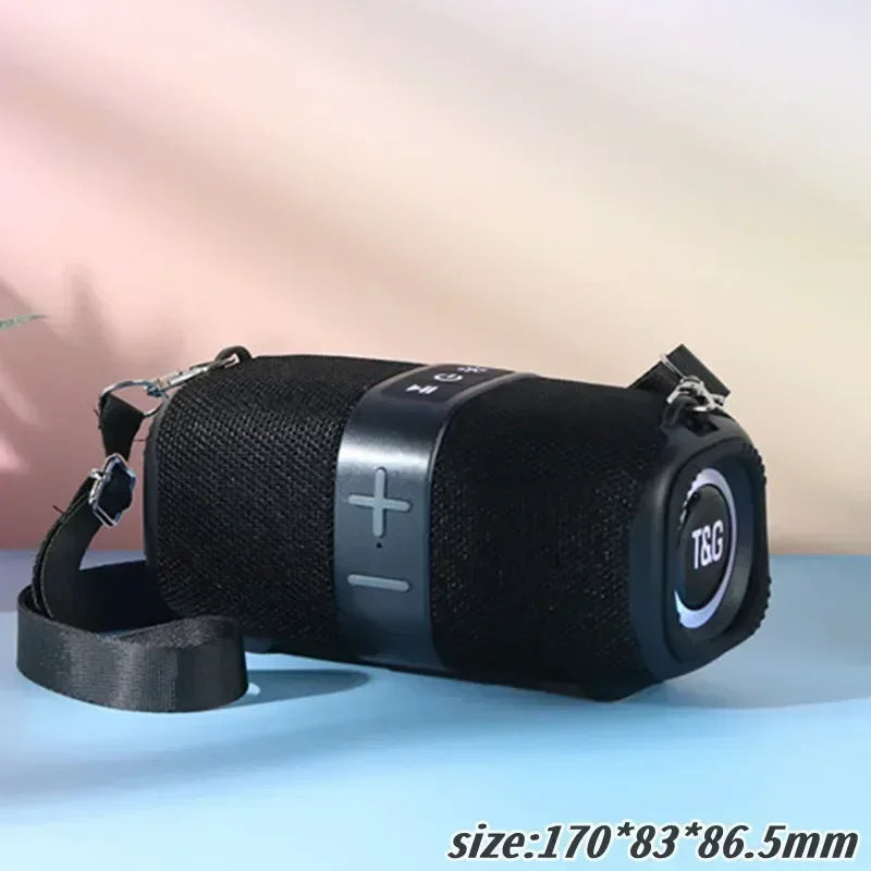 TG667 Outdoor Portable Dual Bluetooth Speaker with RGB and Subwoofer black
