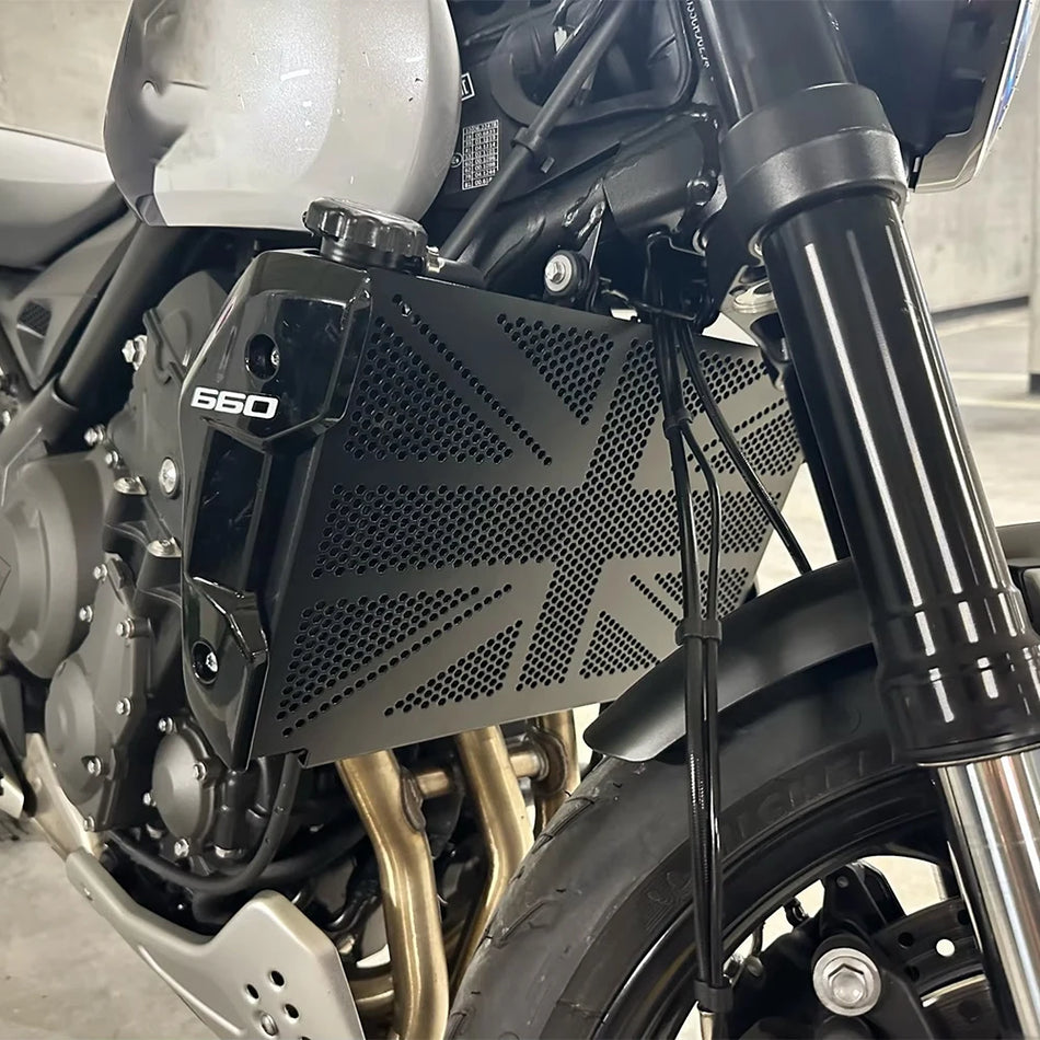 Triumph Trident 660 Radiator Grille Guard Cover For 2021-2025, Black, Protective Grill Shield