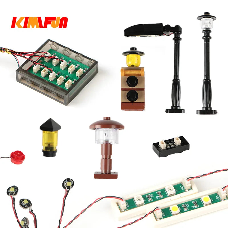 10Pcs 0.8mm RGB LED Blocks &ndash; Lego Compatible Blocks