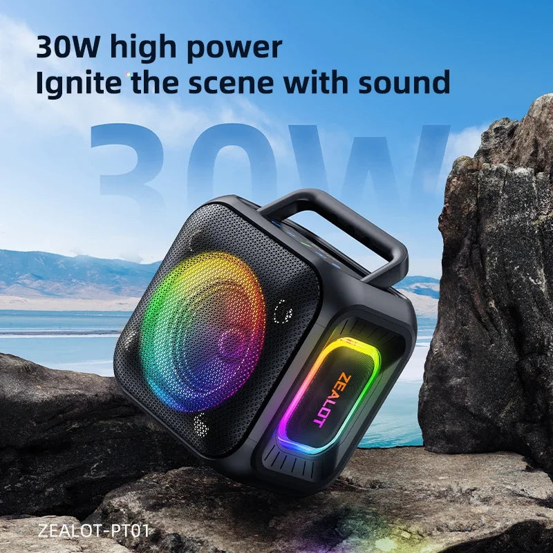 ZEALOT-PT01 Portable Bluetooth Speaker &ndash; IPX6 Waterproof