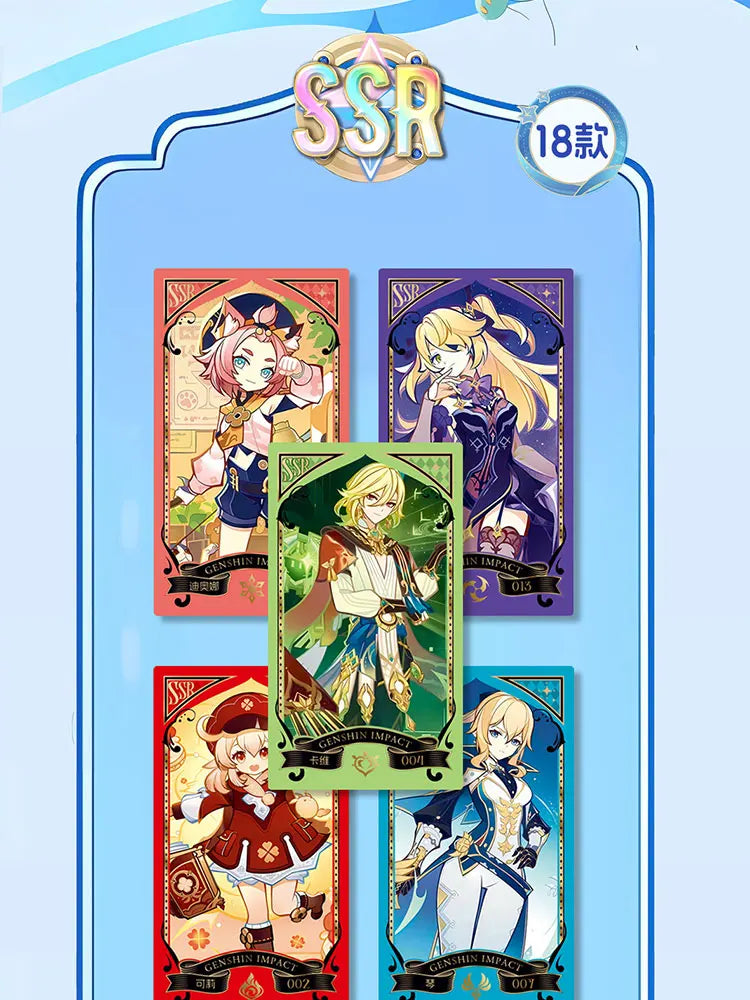 Genshin Impact Collection Cards Set - Anime Card Deck Gift