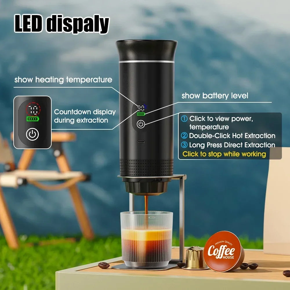 Foombthe Portable Espresso &ndash; Digital Display 3 In 1 Capsule
