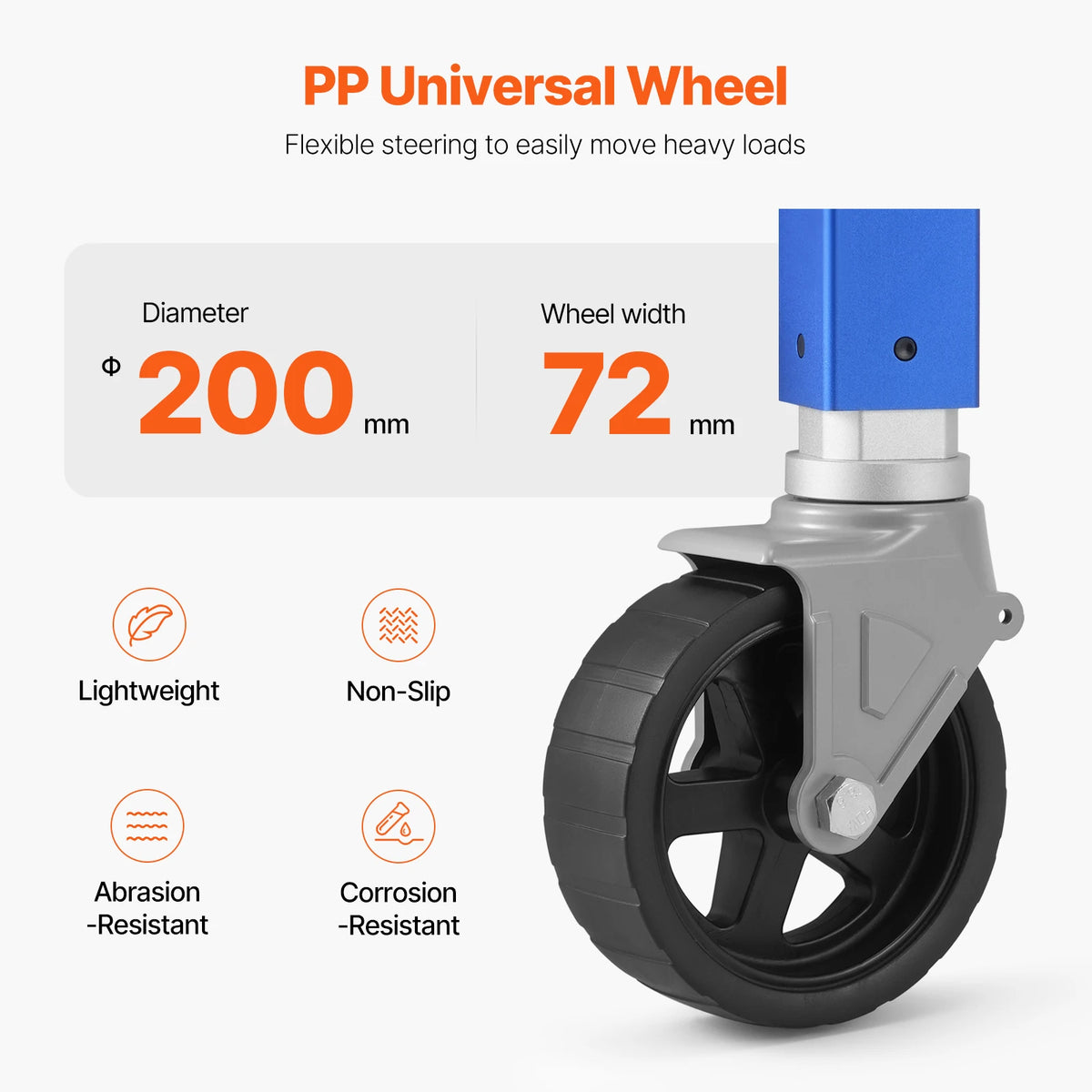 SucceBuy 10in Trailer Jack Sidewind &ndash; 1600lb Load Capacity