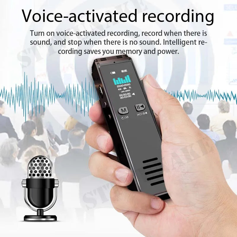 STTWUNAKE HB2N Voice Recorder - Ultra Clear 1536Kbps Audio