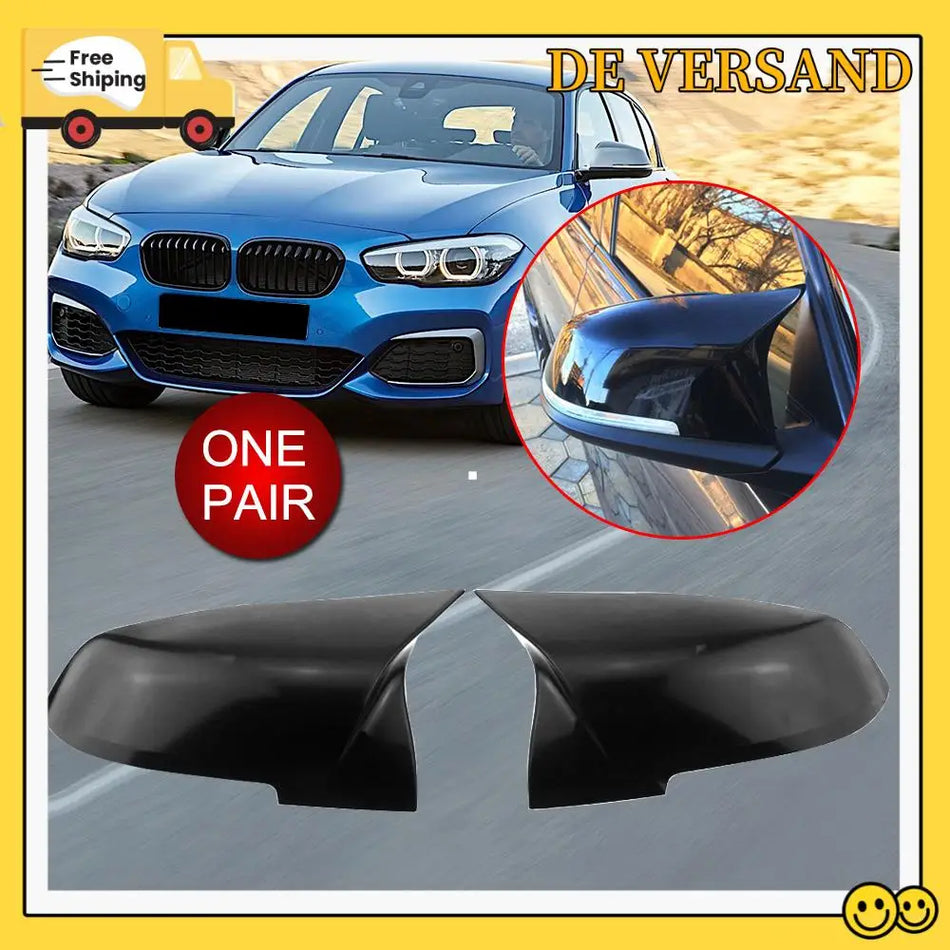 Zweiteiliges Spiegelabdeckung Ersatzset für BMW F20 F21 F22 F30 aus Kunststoff langlebig einfach zu installieren