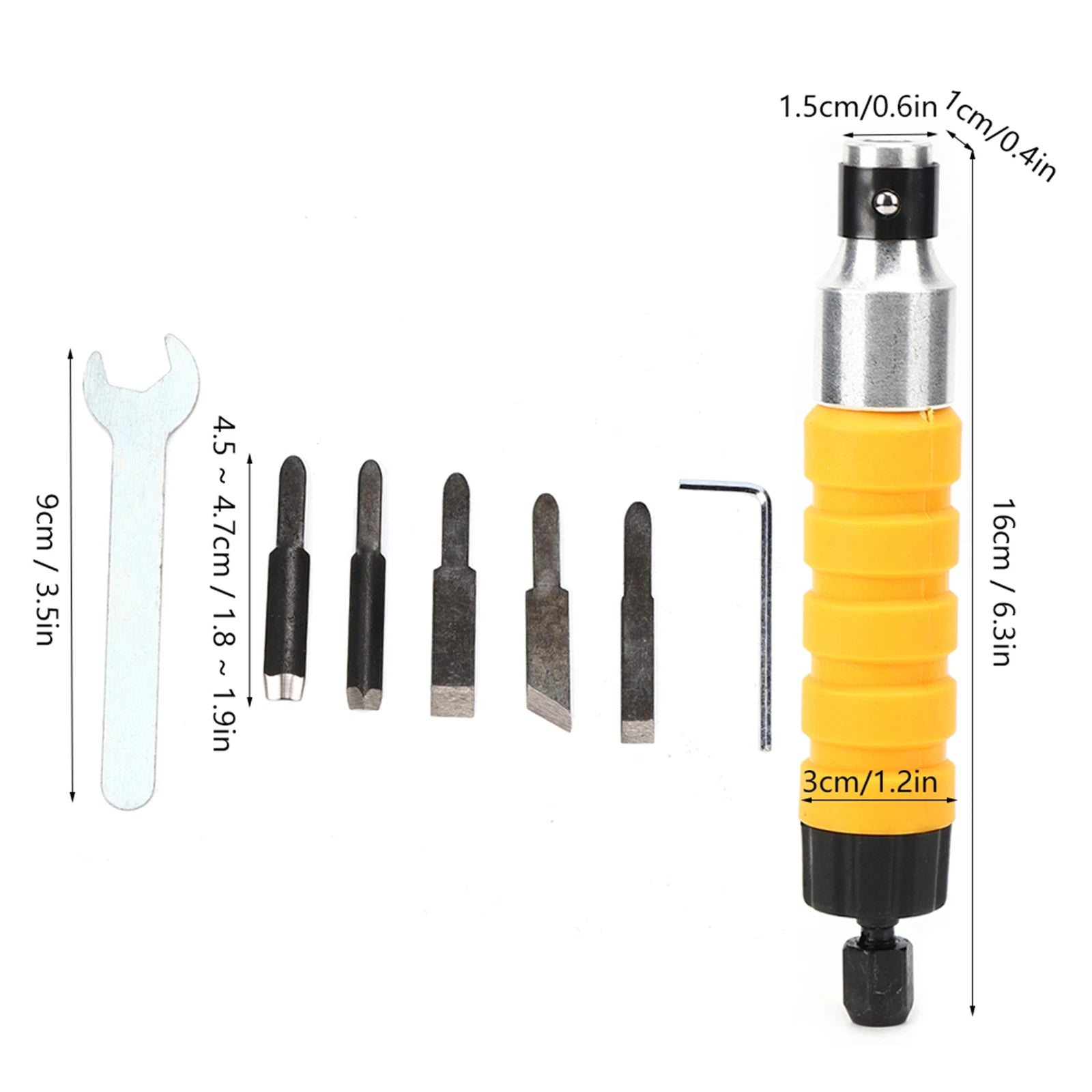 Flexible Shaft Grinder Attachment - 10X Faster Carving