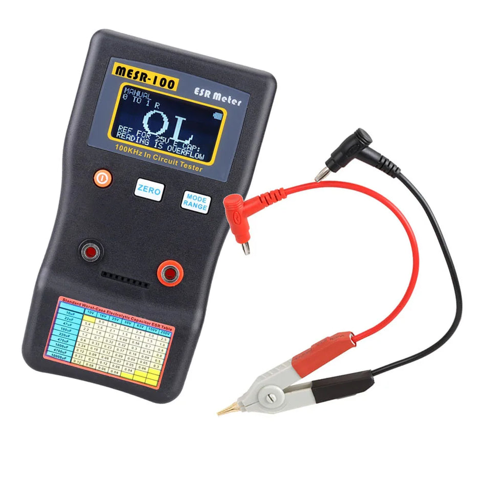 MESR100 ESR Condensatortester Ohm Meter Interne Weerstand