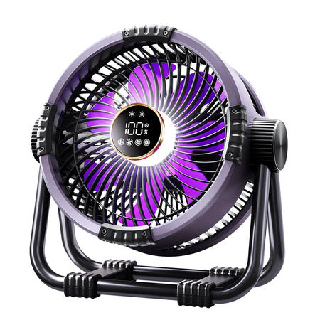 Camping Fan 20000mAh &ndash; Portable Wireless LED Air Circulator Gray