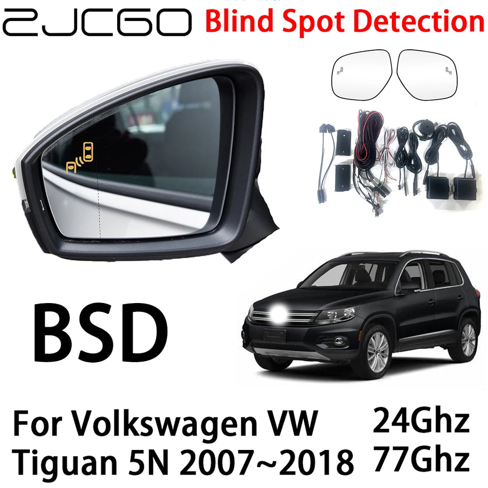 Aklosios zonos radarų įspėjimo sistema Volkswagen Tiguan 5N 2007-2018 modeliams su dviem radarų jutikliais