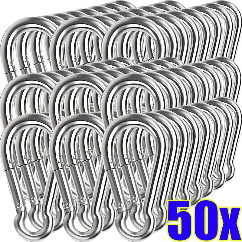 Mini Carabiner Alloy Survival Gear - Durable Outdoor Keychain Hooks