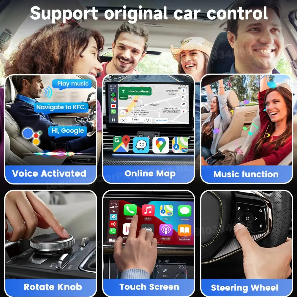 CarlinKit 5-In-1 HDMI Android TV Box Wireless CarPlay USB