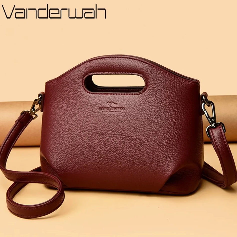 Geantă de umăr din piele moale de marcă autentică pentru femei, geantă mică tip tote, de calitate superioară, designer, casual, geantă de mână pentru iarnă