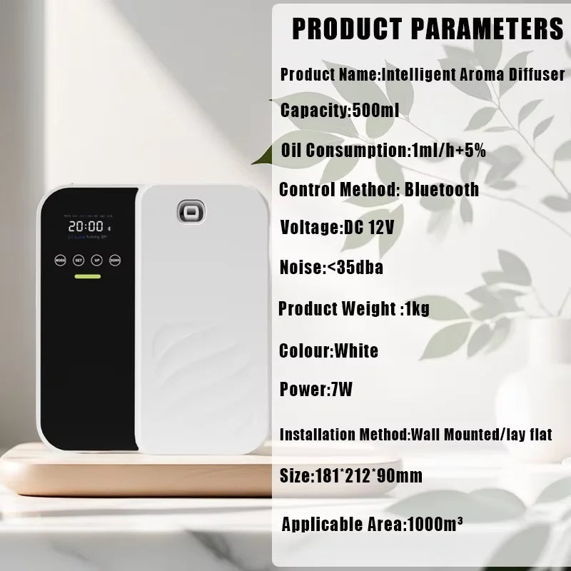 Smart Diffuser &ndash; 1000m3 Coverage Bluetooth Wall Mount