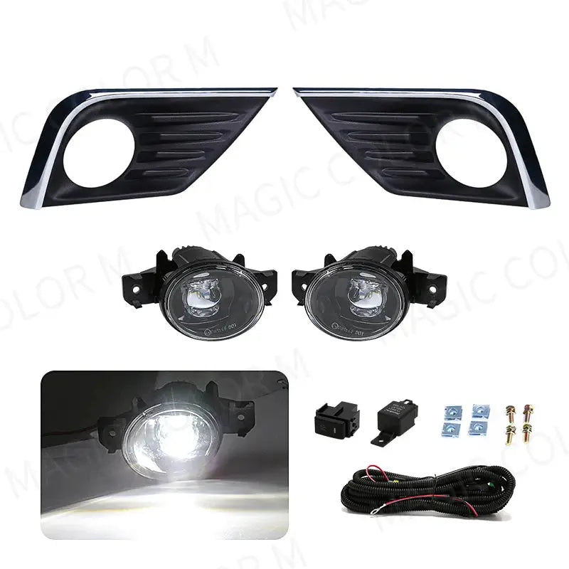 Fog Light For Nissan Altima 2016 2017 2018 Fog Light Frame Fog Lights Cover Headlight Covers Grilles Switch Car Accessories by InterCyprus Trading Ltd