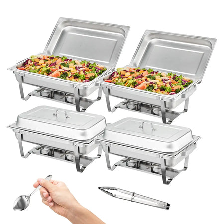 8 Qt Rectangle Chafing Dish Stainless Steel Buffet