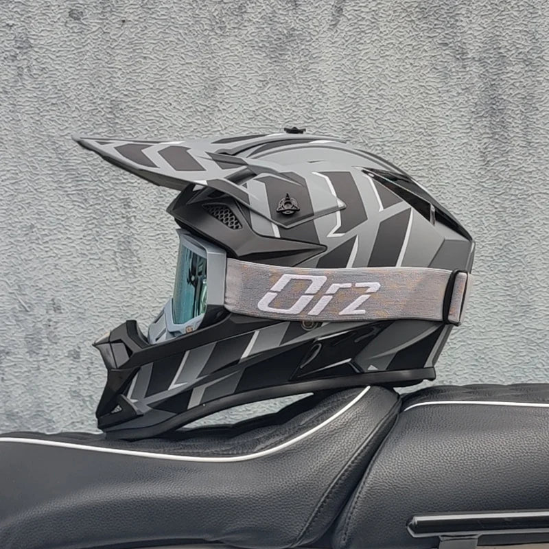 ORZ Off Road Helmet - Unisex Full Face Safety DOT Approved