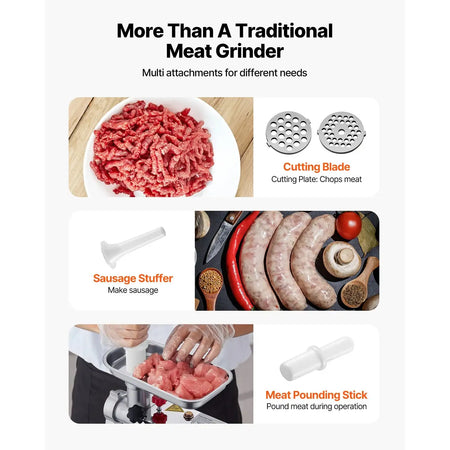 Stainless Electric Meat Grinder Sausage Stuffer