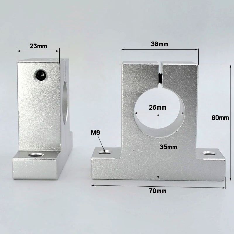 2Pcs Linear Bearing Rail Support SK8 SK25 Bracket &ndash; Easy 25mm / CHINA / 2Pcs