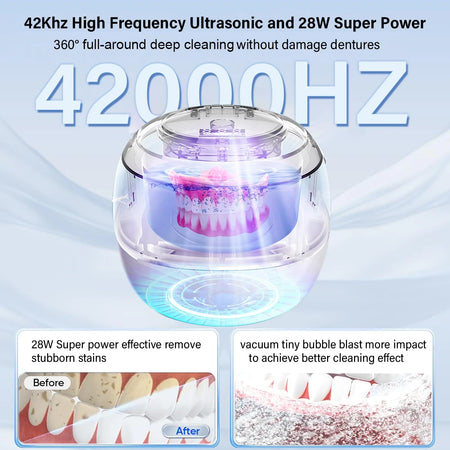 Ultrasonic Cleaner For Dentures &ndash; UV Light Cleaning Bath