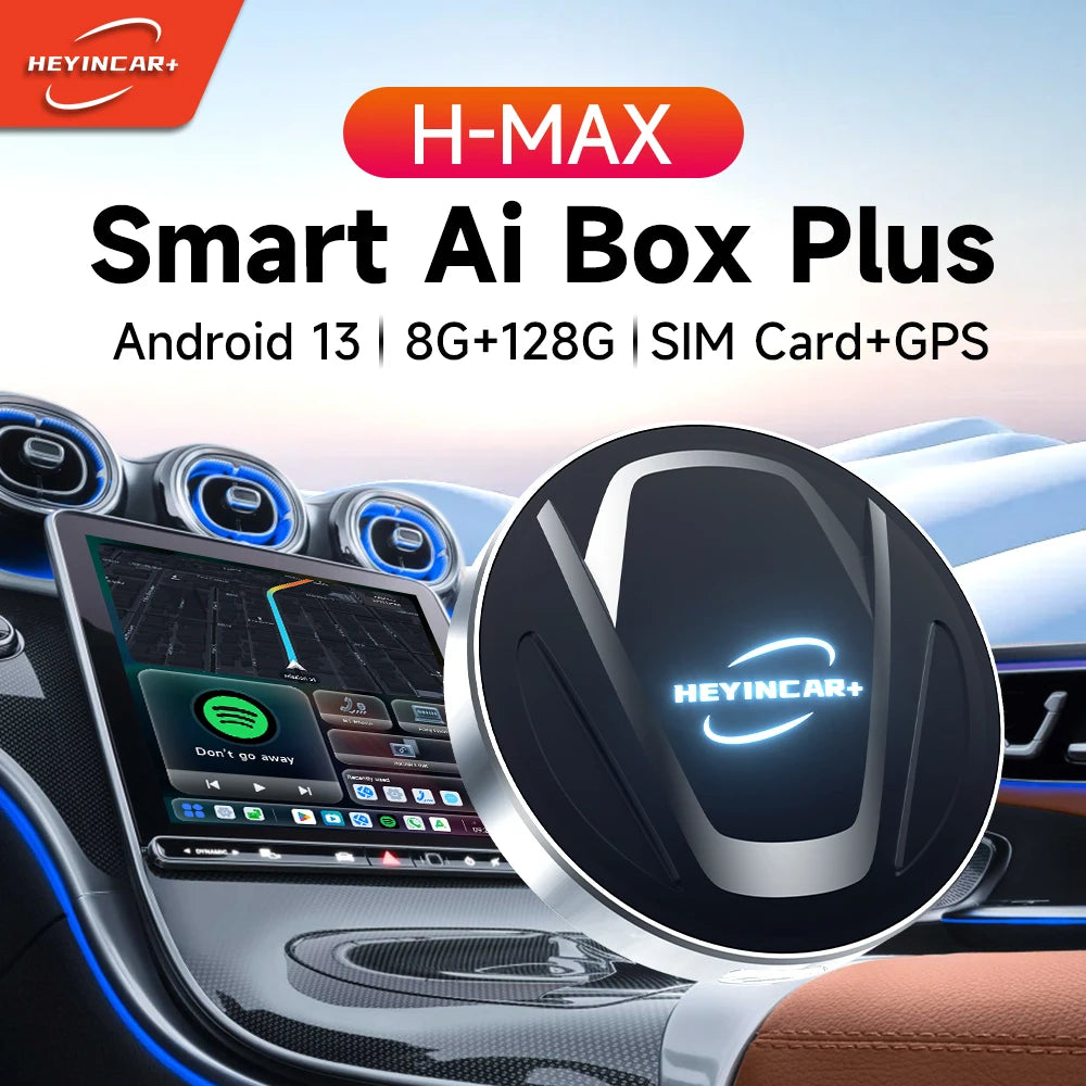 HEYINCAR Ai Box Android 13 Wireless CarPlay &amp; Android Auto Smart TV Box