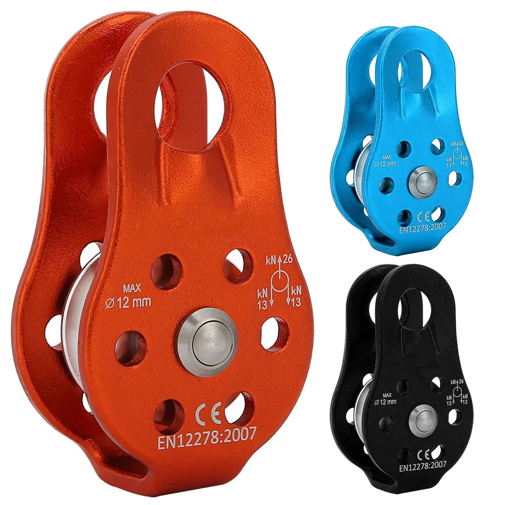 Rock Climbing Pulley 26KN &ndash; Alloy Heavy Duty Swivel