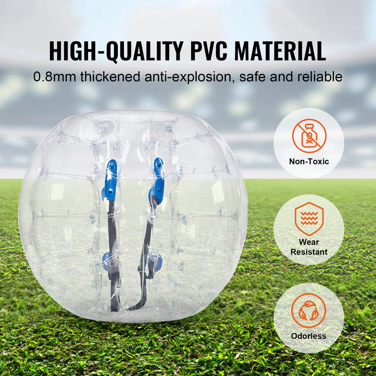 SucceBuy 4Ft Inflatable Bumper Ball &ndash; Durable 0.8mm PVC