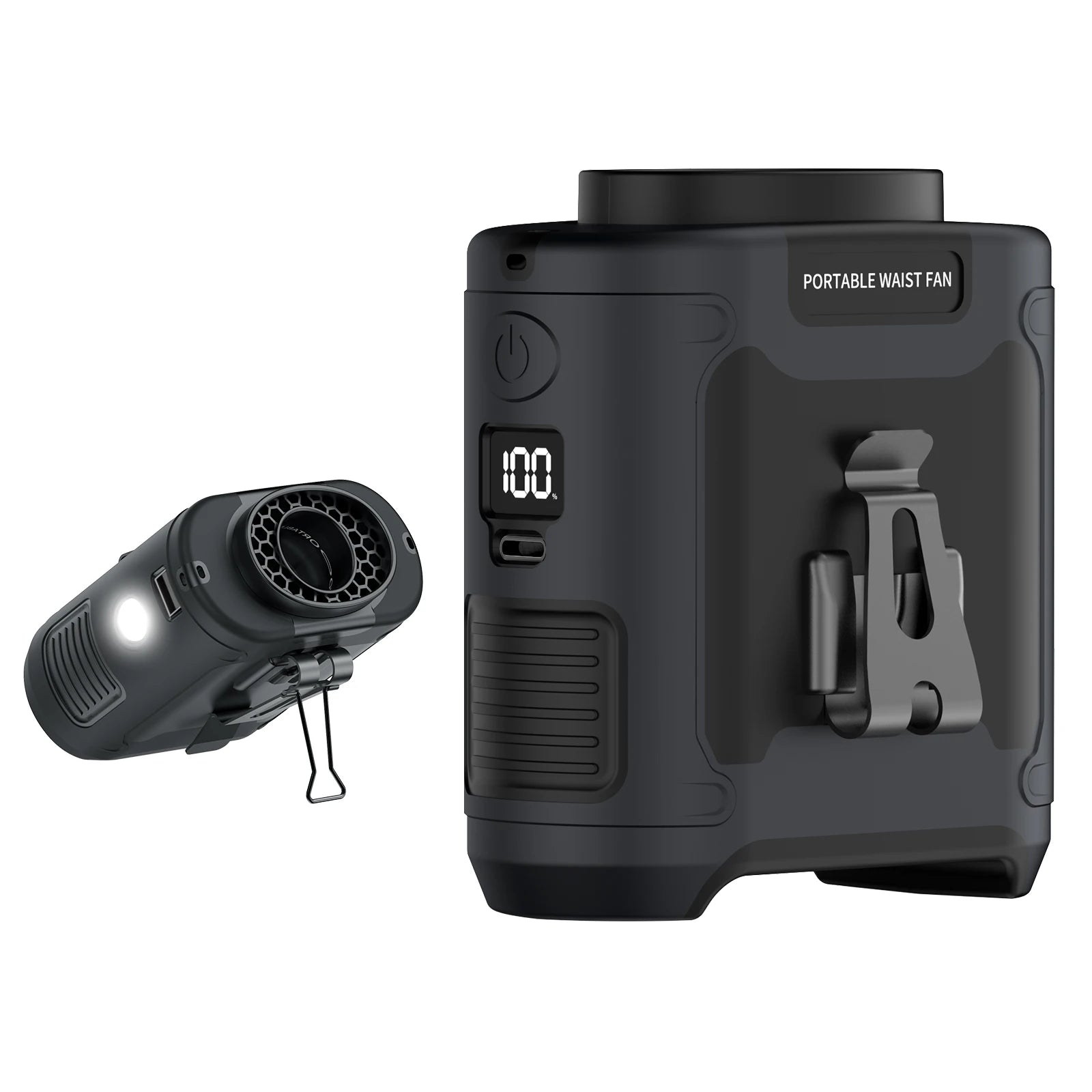 Socoolfan 20000mAh &ndash; Powerful Portable Neck Fan with Power Bank 10000mAh Black