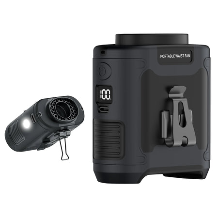 Socoolfan 20000mAh &ndash; Powerful Portable Neck Fan with Power Bank 10000mAh Black