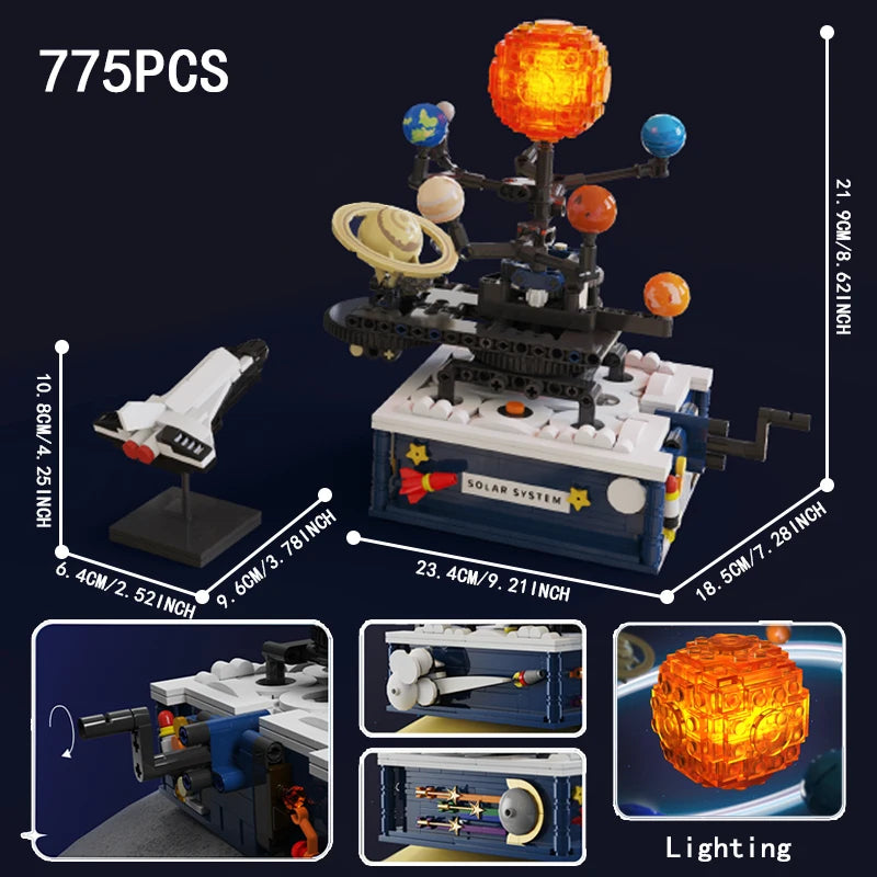 UFO Flying Saucer Building Block &ndash; Creative Assembly Puzzle Toy Solar system