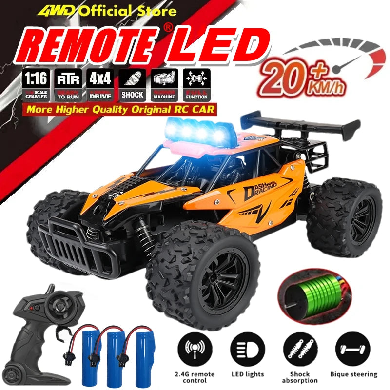 Remote Control Car RC Drift 1:16 Off Road Alloy &ndash; LED Light