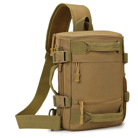 Tactical Climbing Chest Bag &ndash; Large Capacity Outdoor Use Khaki