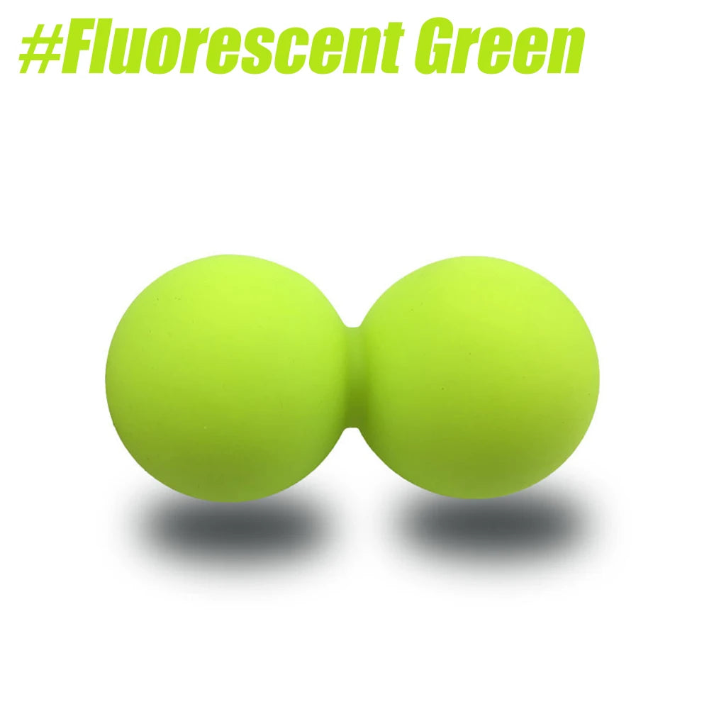 Peanut Massage Ball &ndash; Perfect Design for Comprehensive Massage Fluorescent Green