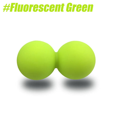 Peanut Massage Ball &ndash; Perfect Design for Comprehensive Massage Fluorescent Green