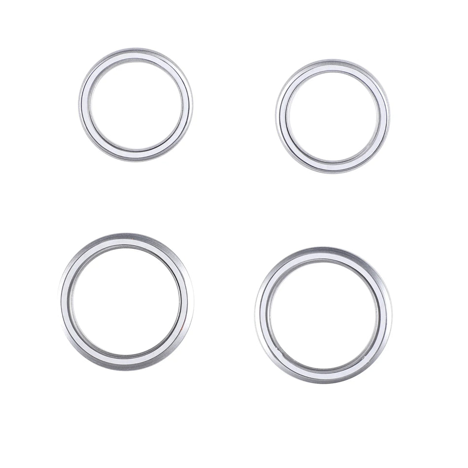 Pentru Fiat 500 2010 2022 Inel Buton AC din Aluminiu Argintiu