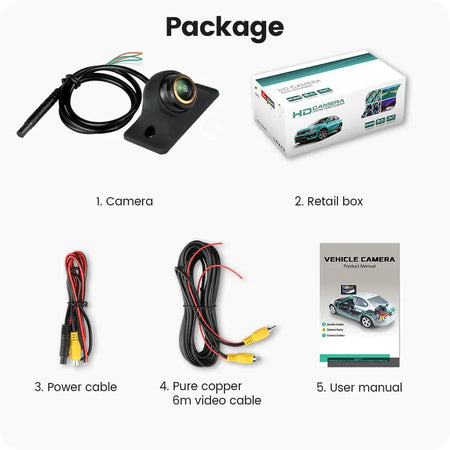 Backup Camera AHD 1080P Night Vision Fisheye For VW Audi Nissan Kia Mazda by InterCyprus Trading Ltd