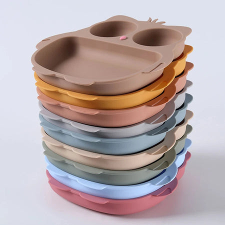Cartoon Owl Suction Cup Bowl &ndash; Perfect for Baby Feeding Training