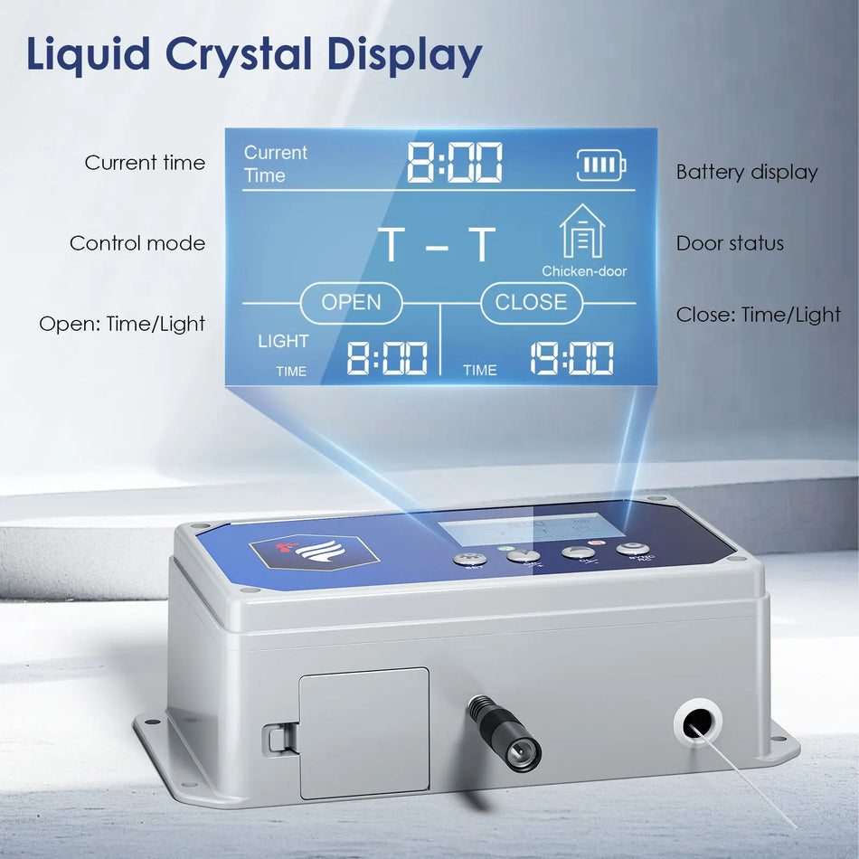Automatisk hönshus dörröppnare med ljussensor