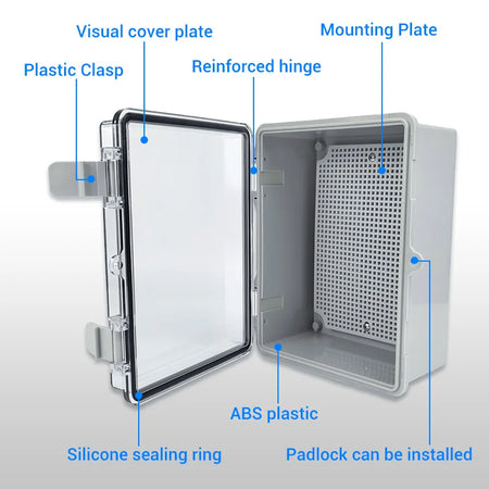 IP66 Waterproof Junction Box ABS Plastic Outdoor - Durable