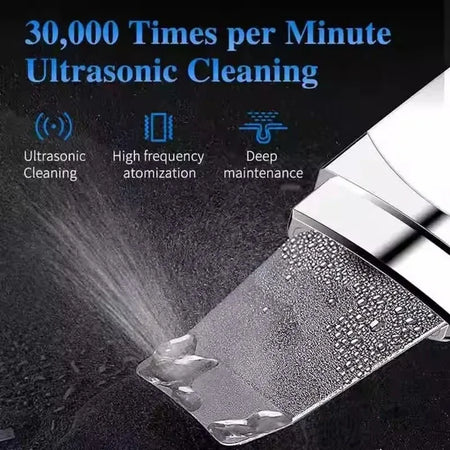 New Facial Ultrasonic Skin Scrubber Spatula &ndash; Deep Clean