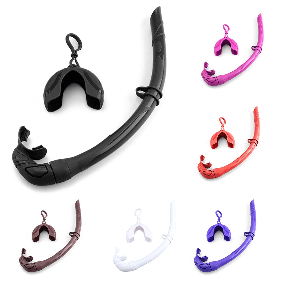 Estojo Dobrável de Tubo de Snorkel em Silicone Unissexo