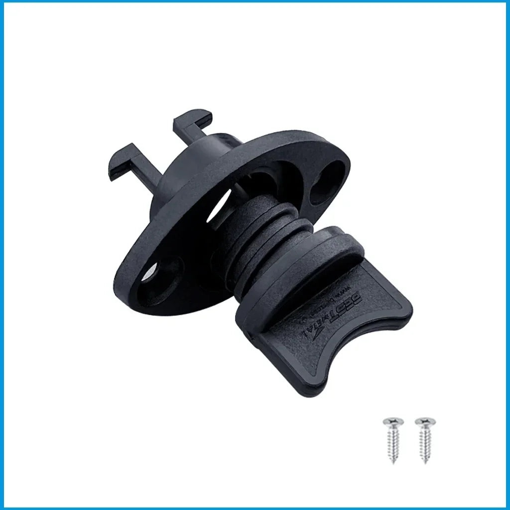 Boat Accessories Nylon 25mm 1 Inch Drain Hole Thread Drain Plugs Bung Socket Oval Garboard Yacht Fishing Kayak Canoe Marine Plug Black Gasket