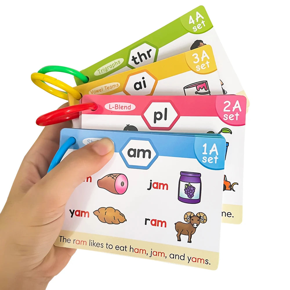 Kids Phonics Learning Cards &ndash; Engaging Vocabulary Building
