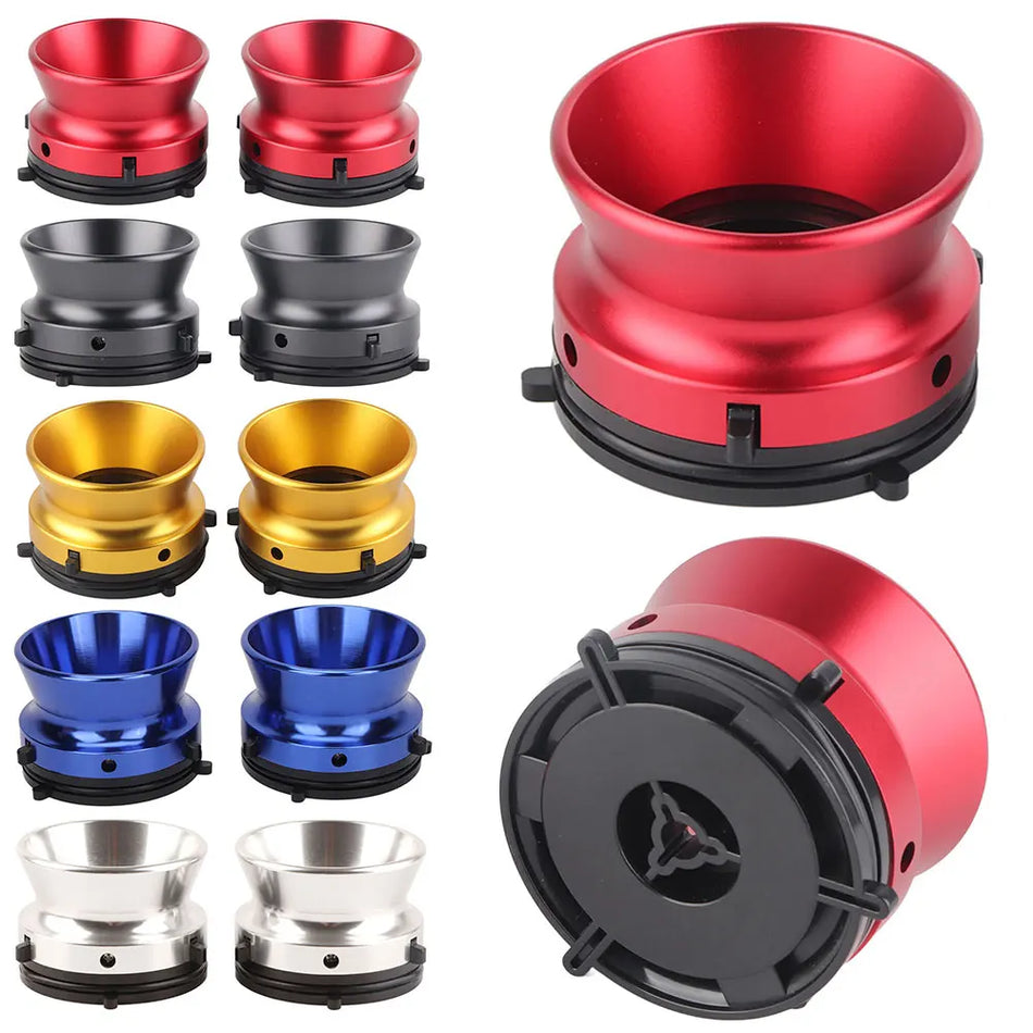 1 Ζευγάρι Γυαλιστερών Αλουμινένιων NAB Κόμβων Αντάπτορες Για Reel To Reel