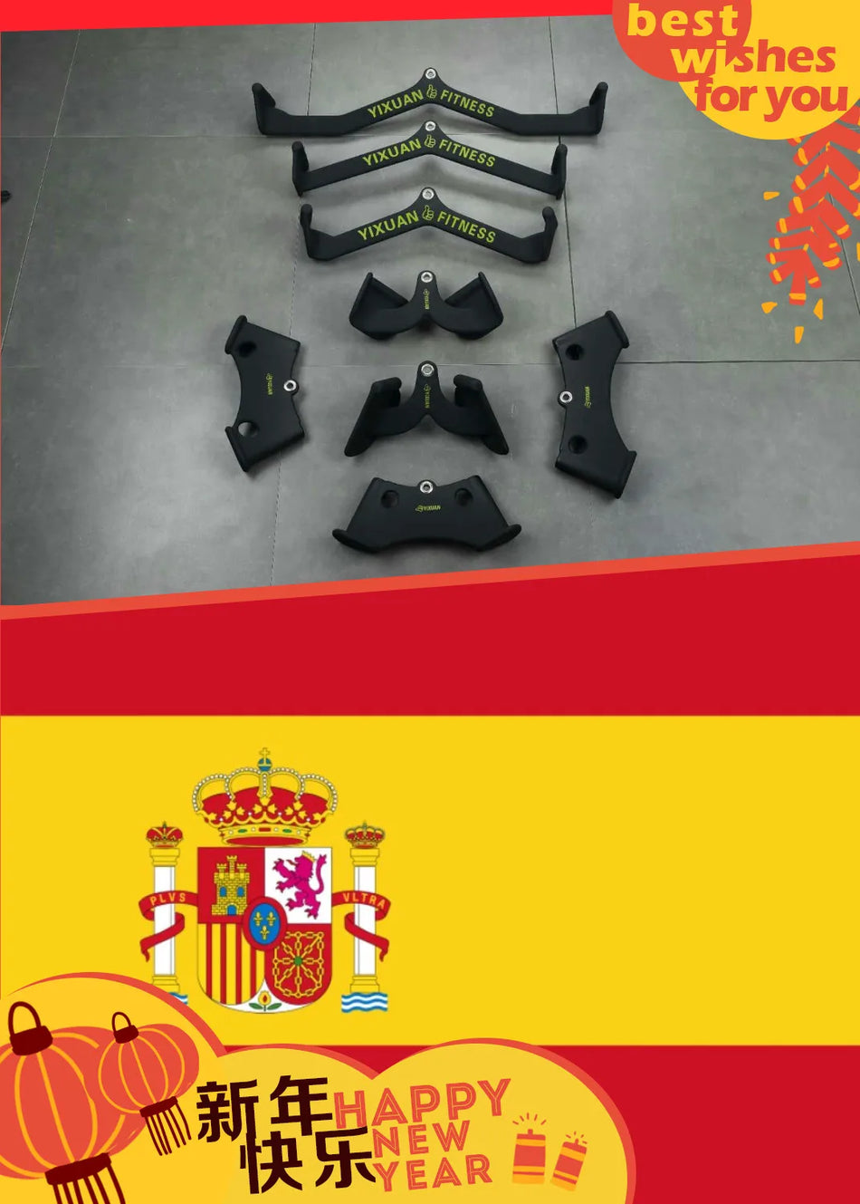 Prinderi T-Bar și V-Bar pentru ramat pentru biceps, triceps, spate