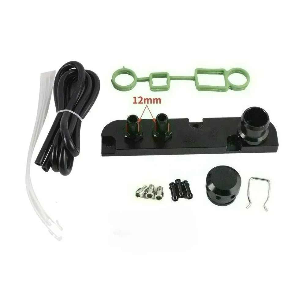 Aluminum PCV Adapter Set for VW Audi Seat Skoda 2.0 TFSI EA113 Gen 1 2 by InterCyprus Trading Ltd