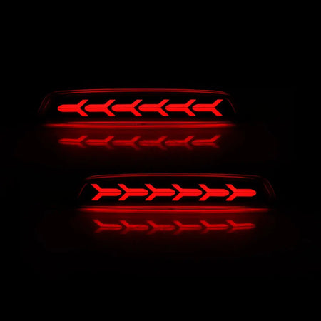 LED Rear Bumper Reflector Lights For Chevrolet Chevy Trax 2012 2013 2014 Brake Warning Dynamic Turn Signal Car Accessories 12V by InterCyprus Trading Ltd