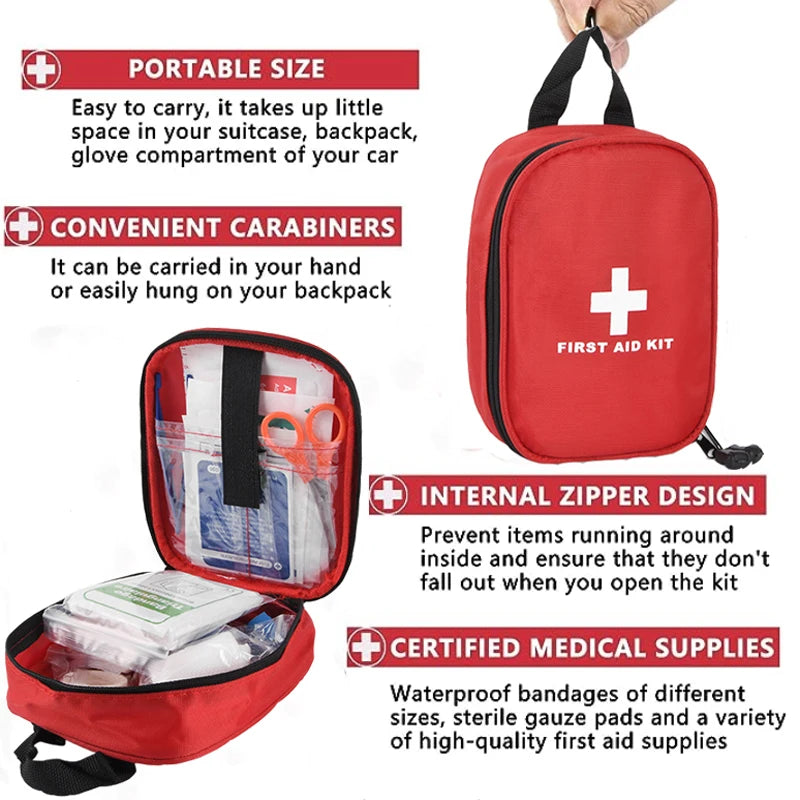 Portable Family First Aid Kit &ndash; Layered Storage for Travel