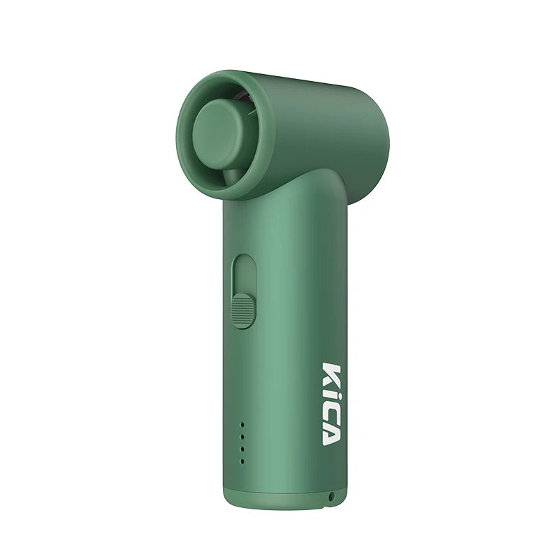 KICA 3000mAh Mini Turbo Jet Fan &ndash; Portable Handheld Cooling Appliance Green SL