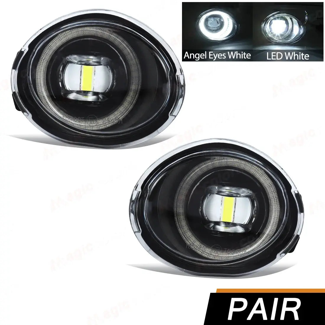 For BMW E39 M5 2001 2002 2003 E46 3 Series M3 2002 2003 2004 2005 2006 Fog Lights Headlight Front Driving Lamp Halogen LED Bulbs by InterCyprus Trading Ltd